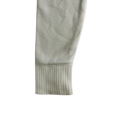 Barbour Cable Knit Sweater Women’s US 4 Cream Pullover Long Sleeve Coastal Chic - Picture 9 of 10